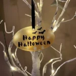 Glass Halloween Ornament