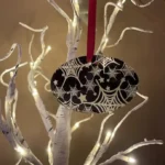 Spider Web Glass Ornament