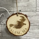 Natural Wood Round Ornament