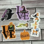 6 Unique Vinyl Salem, Ma. Stickers