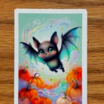 happy bat flying