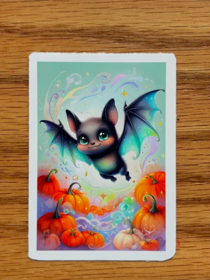 happy bat flying