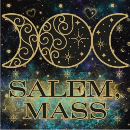 Celestial Triple Moon Salem Sticker
