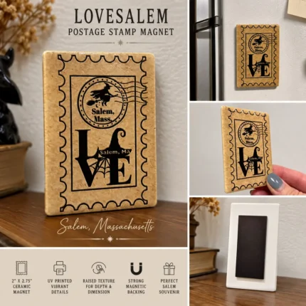 LoveSalem Postage Stamp Magnet | Ceramic Fridge Magnet