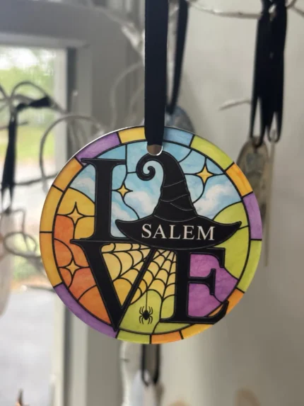 LoveSalem Stained Glass Ornament, Sun Catcher