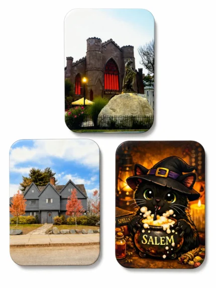 Salem, Ma Magnets, Salem Witch Museum, Witch House, Black Cat