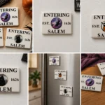 Entering Salem Ceramic Magnet – UV Printed Fridge Magnet
